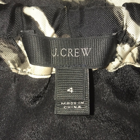 J. Crew Silk Pull on Pant In Wolfstooth, size 4 - Picture 6 of 7